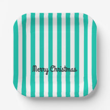 Vrolijk kerstpapier Bord