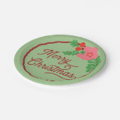 Vrolijk kerstpapier Borden Papieren Bordje (Gekanteld)