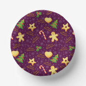 Vrolijk kerstpapier Bowls Papieren Kommen (Voorkant)
