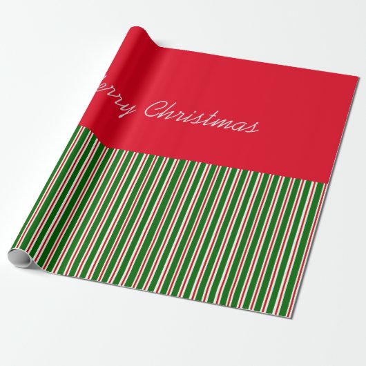 Vrolijk kerstpapier cadeaupapier (Uitgerold)