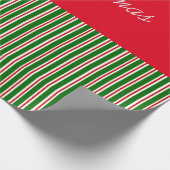 Vrolijk kerstpapier cadeaupapier (Hoek)