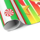 Vrolijk kerstpapier Elf Snowman Cadeaupapier (Rol Hoek)