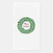 Vrolijk kerstpapier gastenhanddoek servet