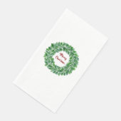 Vrolijk kerstpapier gastenhanddoek servet (Hoek)