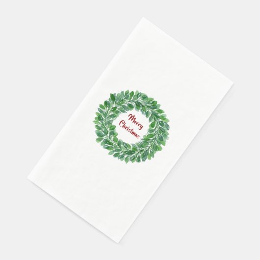 Vrolijk kerstpapier gastenhanddoek servet (Hoek)