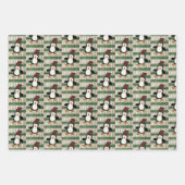 Vrolijk kerstpapier inpakpapier vel (Voorkant 3)