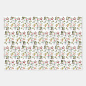 Vrolijk kerstpapier inpakpapier vel (Voorkant 2)