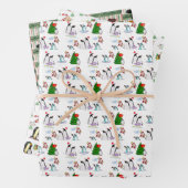 Vrolijk kerstpapier inpakpapier vel (In situ)