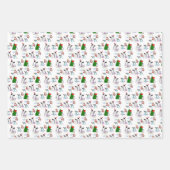 Vrolijk kerstpapier inpakpapier vel (Voorkant)