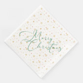 Vrolijk kerstpapier Napkin Servet (Hoek)