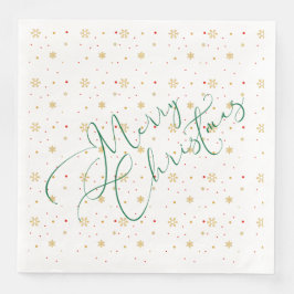 Vrolijk kerstpapier Napkin Servet