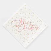 Vrolijk kerstpapier Napkin Servet (Hoek)