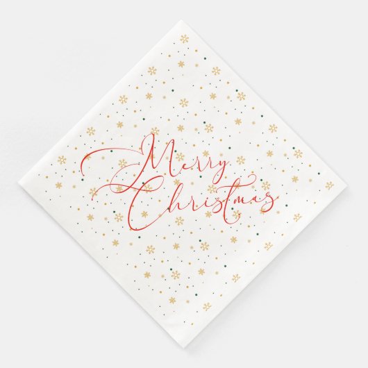 Vrolijk kerstpapier Napkin Servet (Hoek)