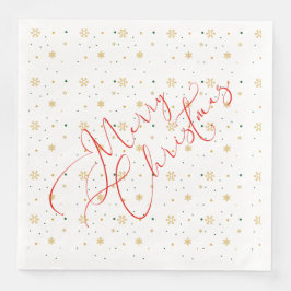 Vrolijk kerstpapier Napkin Servet