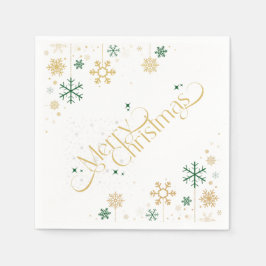 Vrolijk kerstpapier Napkin Servet