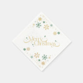 Vrolijk kerstpapier Napkin Servet (Hoek)
