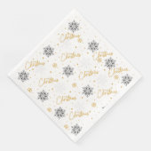 Vrolijk kerstpapier Napkin Servet (Hoek)
