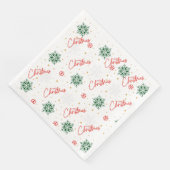 Vrolijk kerstpapier Napkin Servet (Hoek)