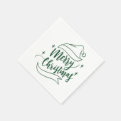 Vrolijk kerstpapier Napkin Servet (Hoek)