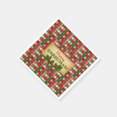 Vrolijk kerstpapier Napkins Servet (Hoek)