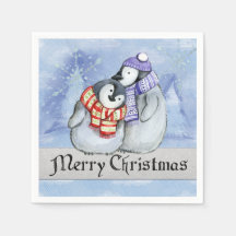 Vrolijk kerstpapier Napkins