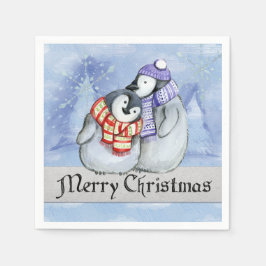 Vrolijk kerstpapier Napkins Servet