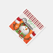 Vrolijk kerstpapier Napkins Servetten (Hoek)