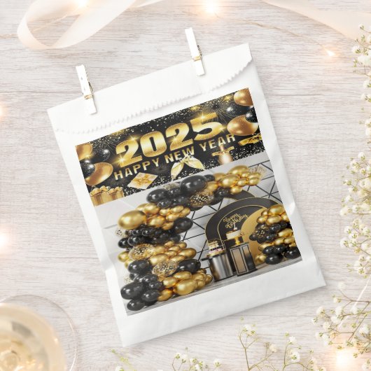 Vrolijk kerstpapier tas bedankzakje (Geknipt)