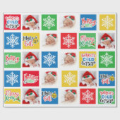 Vrolijk kerstpapier voor Kinder Baby en-inkouvelpa Cadeaupapier (Vlak)