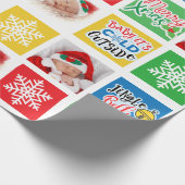 Vrolijk kerstpapier voor Kinder Baby en-inkouvelpa Cadeaupapier (Hoek)