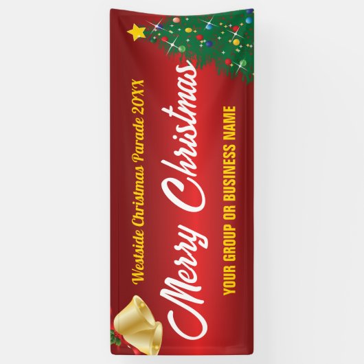 Vrolijk kerstparade of beeldscherm spandoek (Verticaal)