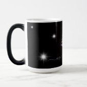 Vrolijk kerstpastel verlicht kerstboom magische mok (Links)