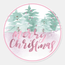 Vrolijk kerstpastel Waterverf vakantie