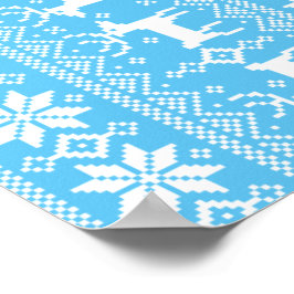 Vrolijk kerstpatroon 1 poster