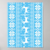 Vrolijk kerstpatroon 1 poster (Voorkant)