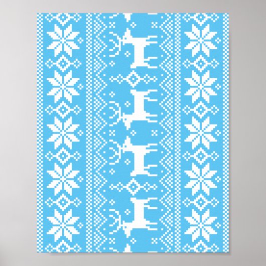 Vrolijk kerstpatroon 1 poster (Voorkant)