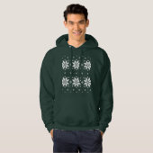 Vrolijk kerstpatroon 5 hoodie (Voorkant volledig)