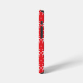 Vrolijk kerstpatroon 5 iPhone hoesje (Linkerkant)