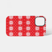 Vrolijk kerstpatroon 5 iPhone hoesje (Achterkant horizontaal)