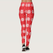 Vrolijk kerstpatroon 5 leggings (Achterkant)
