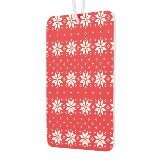 Vrolijk kerstpatroon 5 luchtverfrisser (Links)