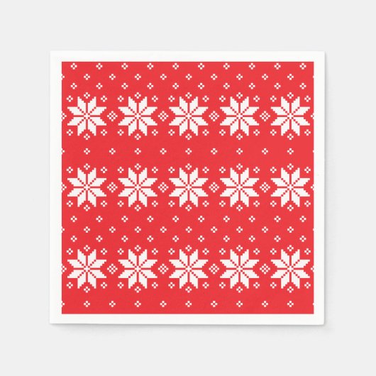 Vrolijk kerstpatroon 5 servet (Voorkant)