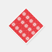 Vrolijk kerstpatroon 5 servet (Hoek)