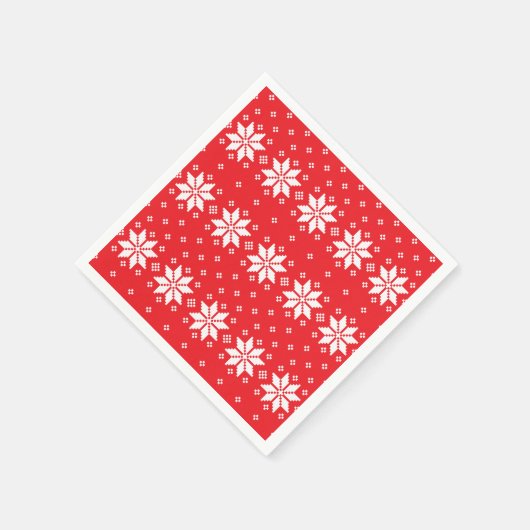 Vrolijk kerstpatroon 5 servet (Hoek)