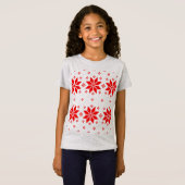 Vrolijk kerstpatroon 5 t-shirt (Voorkant volledig)