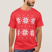 Vrolijk kerstpatroon 5 t-shirt (Voorkant)