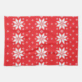 Vrolijk kerstpatroon 5 theedoek (Horizontaal)