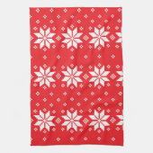 Vrolijk kerstpatroon 5 theedoek (Verticaal)