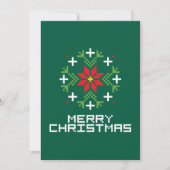 Vrolijk kerstpatroon 6 feestdagenkaart (Voorkant)