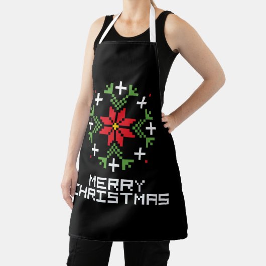 Vrolijk kerstpatroon 6 schort (Insitu)